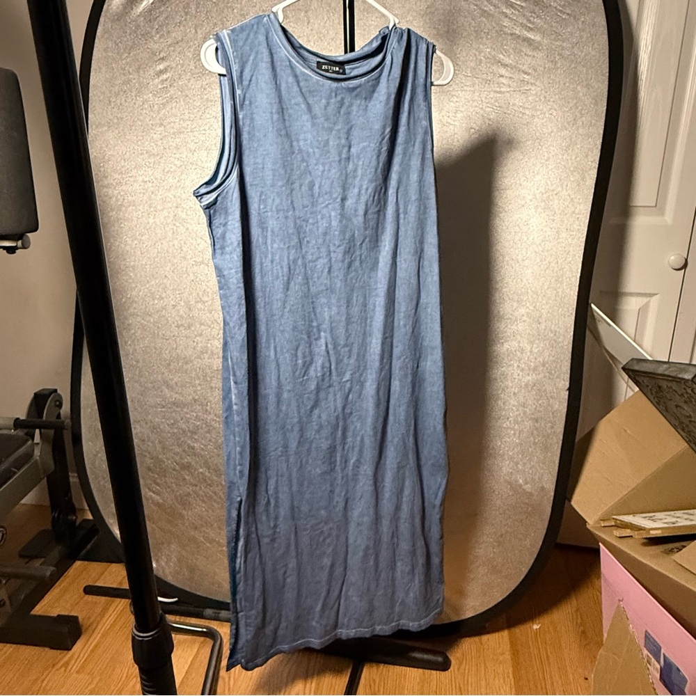 Casual Blue Maxi Dress